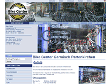 Tablet Screenshot of bikecenter-gap.de